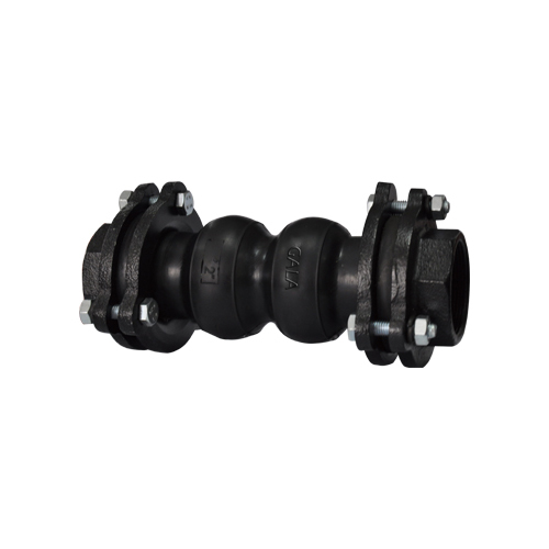 screwed type twin-sphere rubber joint with flanges
